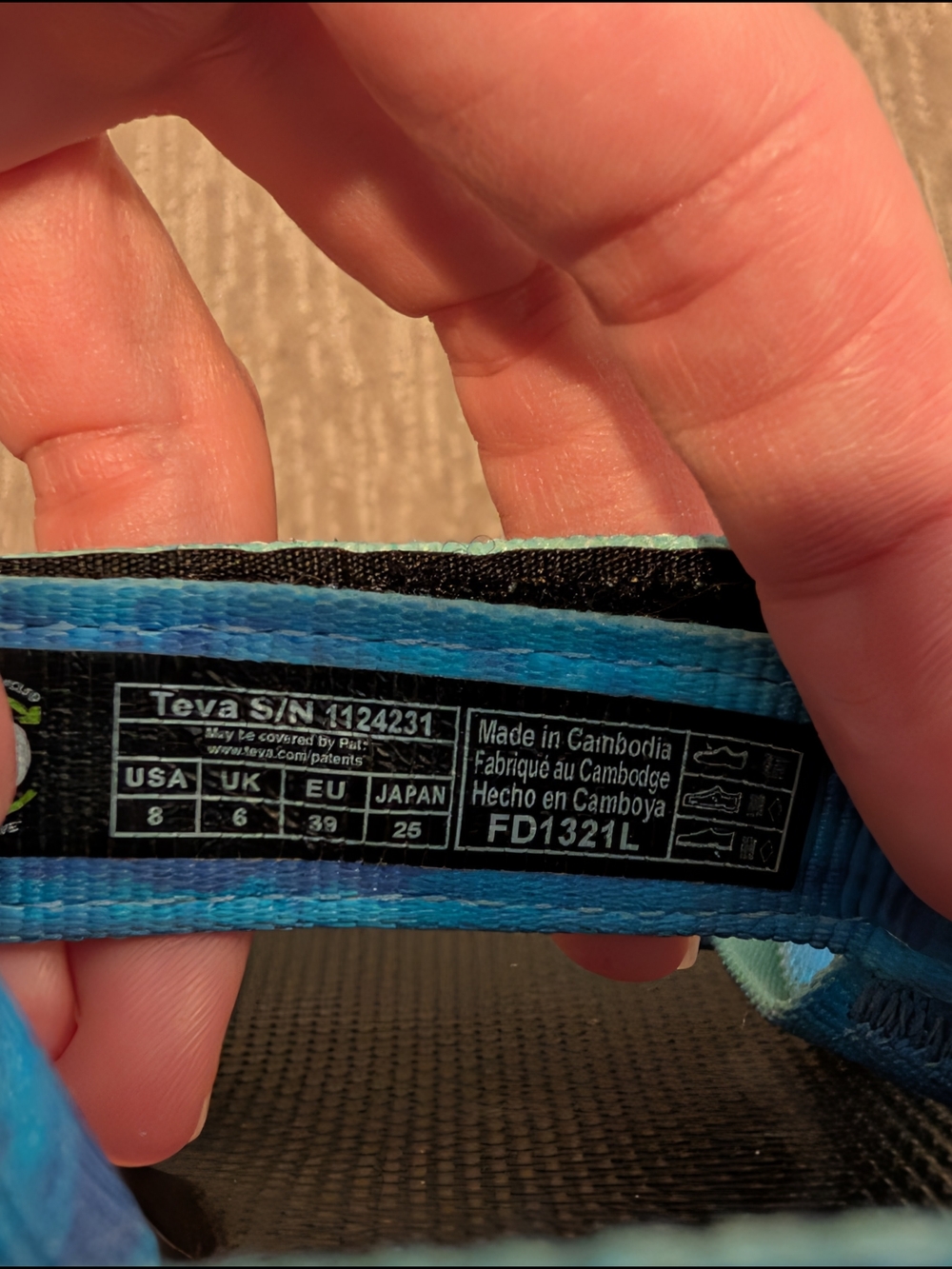 Blue Tie Dye Tevas - Picture 4 of 4